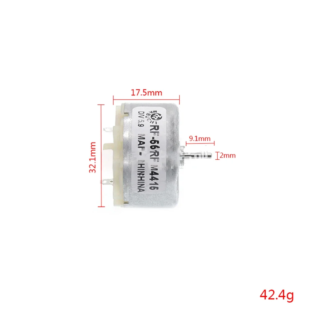 1pcs 500 Motor DC 3V-12V Micro RF-500TB 3700RPM Permanent Magnet 32mm Round Motor for Mini Humidifier Alarm Bell Toy Model 6V 9V