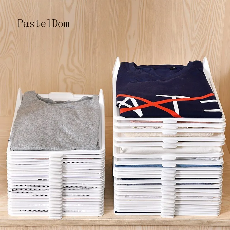 Household Clothes Folding Board Lazy Sorting Tool, Practical Organizer for T‑Shirt Shirt Sweater Wardrobe Closet Storage