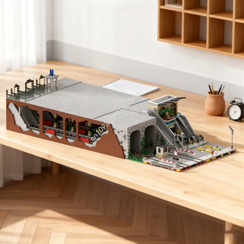 

Набор для сборки модульной станции метро и торгового центра (11939 деталей) – Рождественский подарок, конструктор, развивающая игрушка для детей, креативный набор для творчества