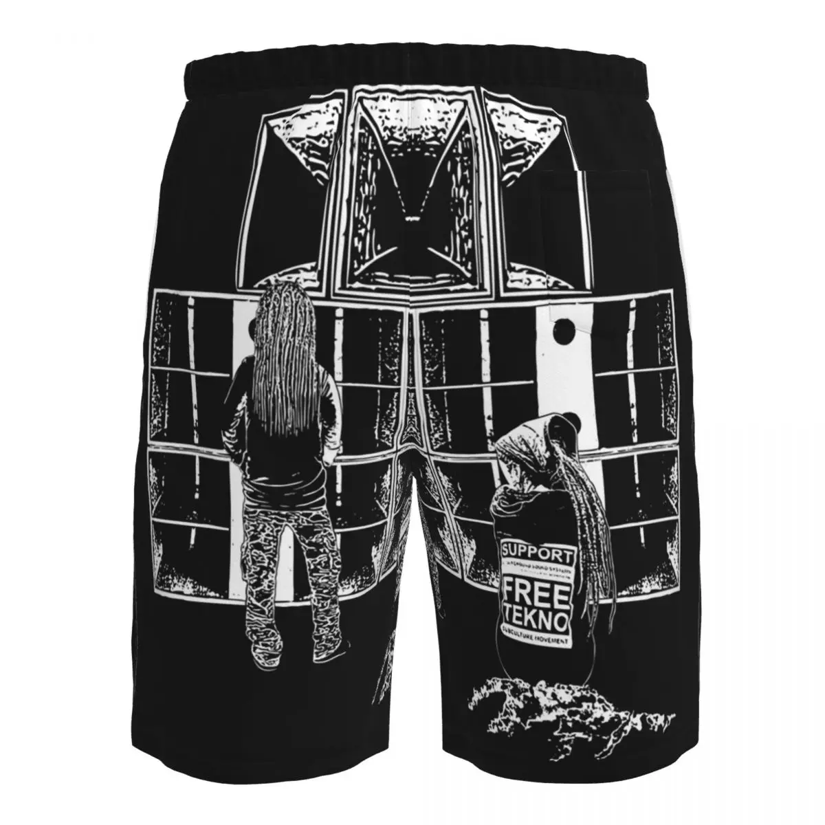 23FA121 - Celana Pendek Pantai Tekno 23 M Trunks Kasual Cepat Kering untuk Berenang Musim Panas Pria