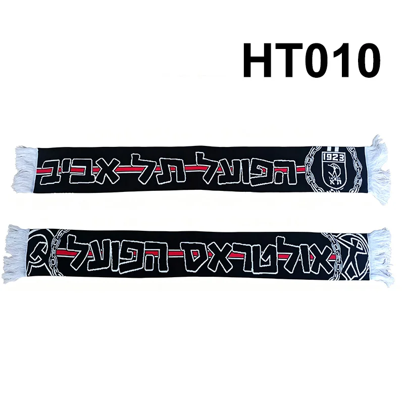 135*20 cm Size Ultras Hapoel Tel Aviv FC Scarf  for Fans Double-faced Knitted HT010