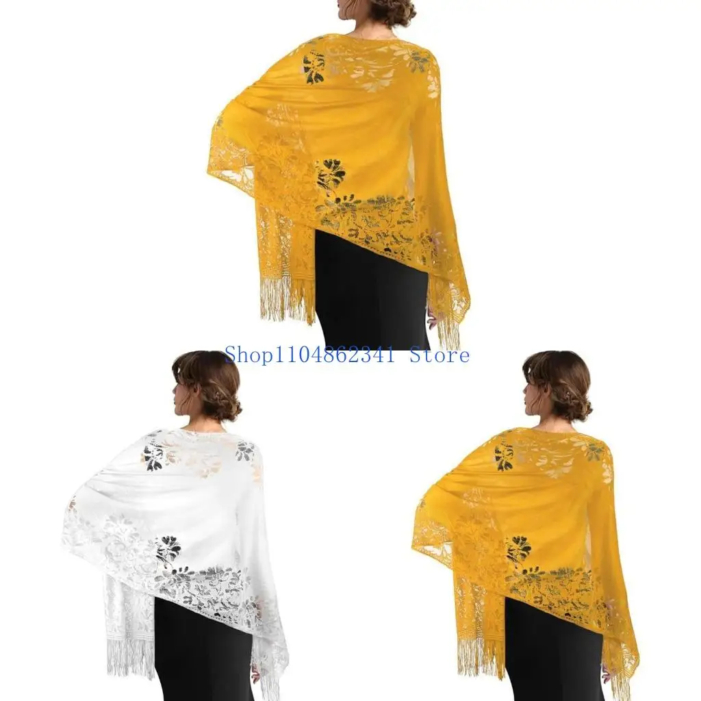 

5ASD кружевные шарфы Шаль для женщин Весенняя воздухопроницаем