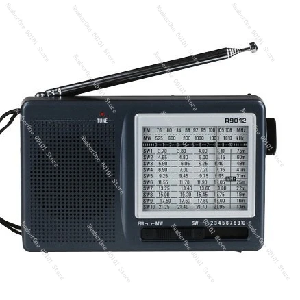 Радиоприемник R-9012 FM/AM/SW, 12 диапазонов, портативный, высокая чувствительность, селективность, низкий уровень шума, FM/AM/SW радио TECSUN R9012