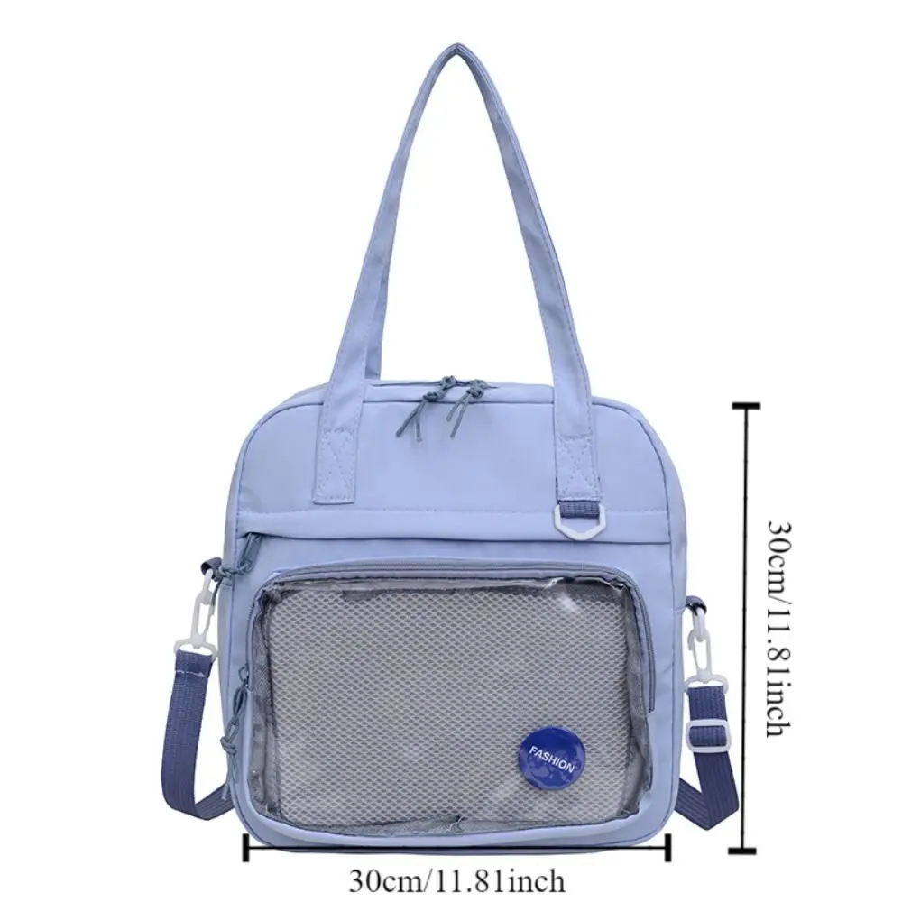 دمية عرض حقيبة كتف يابانية شفافة لون نقي JK لطيف حقيبة كروسبودي حقيبة يد محمولة طالب حقيبة مدرسية فتاة/صبي #6