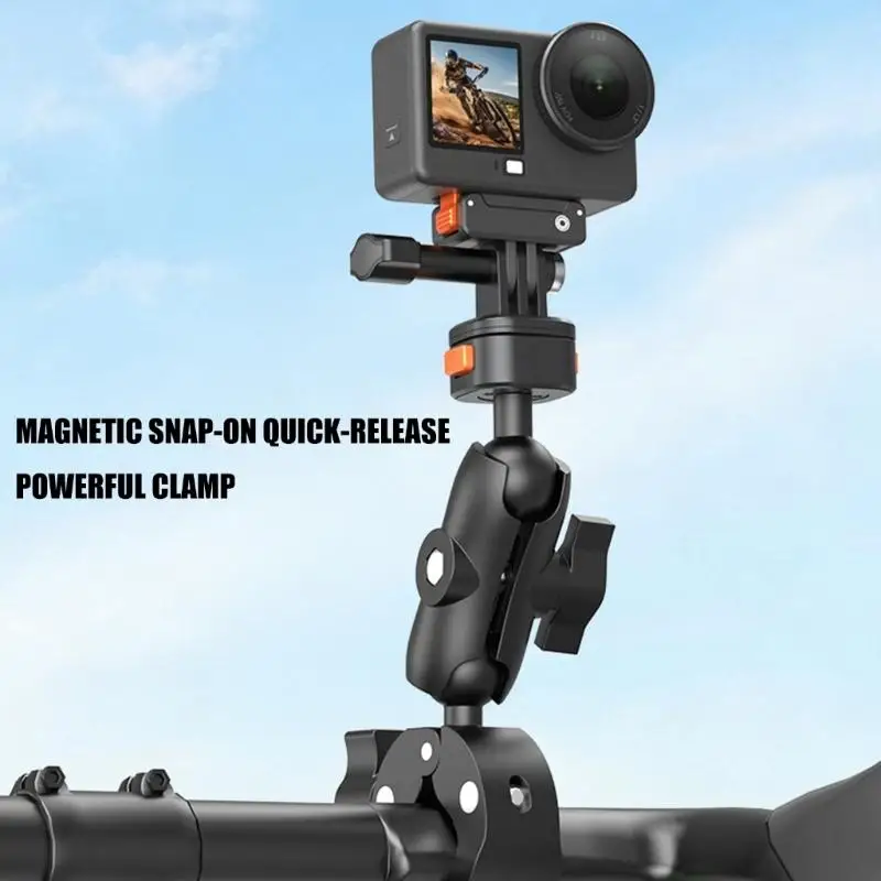 31BA drehbare Magnethalterung für Fahrradfotografie, unterstützt 180-Grad-Neigungen und 360-Grad-Schwenkbewegungen – Detail 9