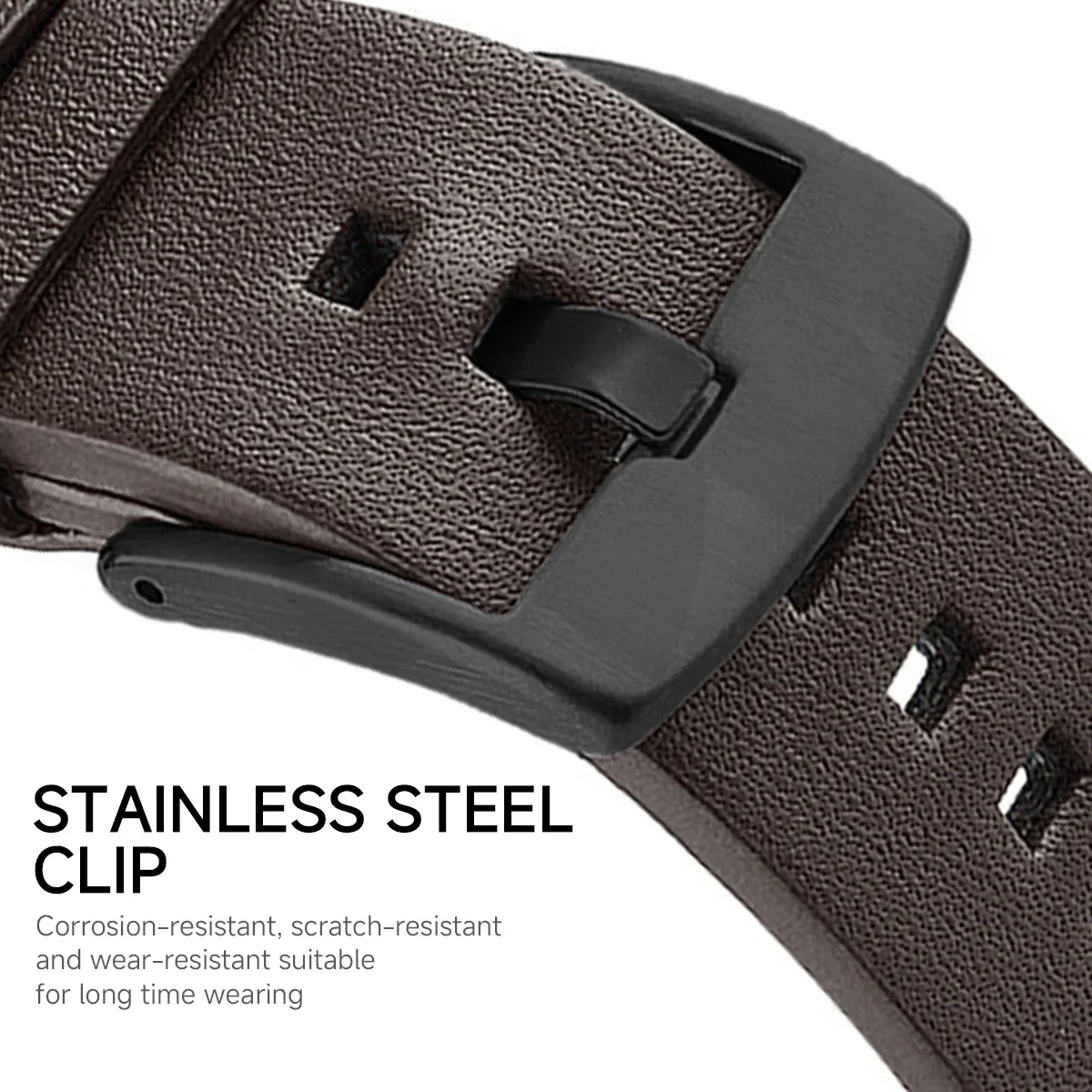 حزام جلدي لساعة سامسونج جالاكسي 8 40 مللي متر 44 مللي متر/8 كلاسيكي/الترا 2 حزام سوار لا فجوات سريعة تناسب حزام الساعات معصمه الأشرطة