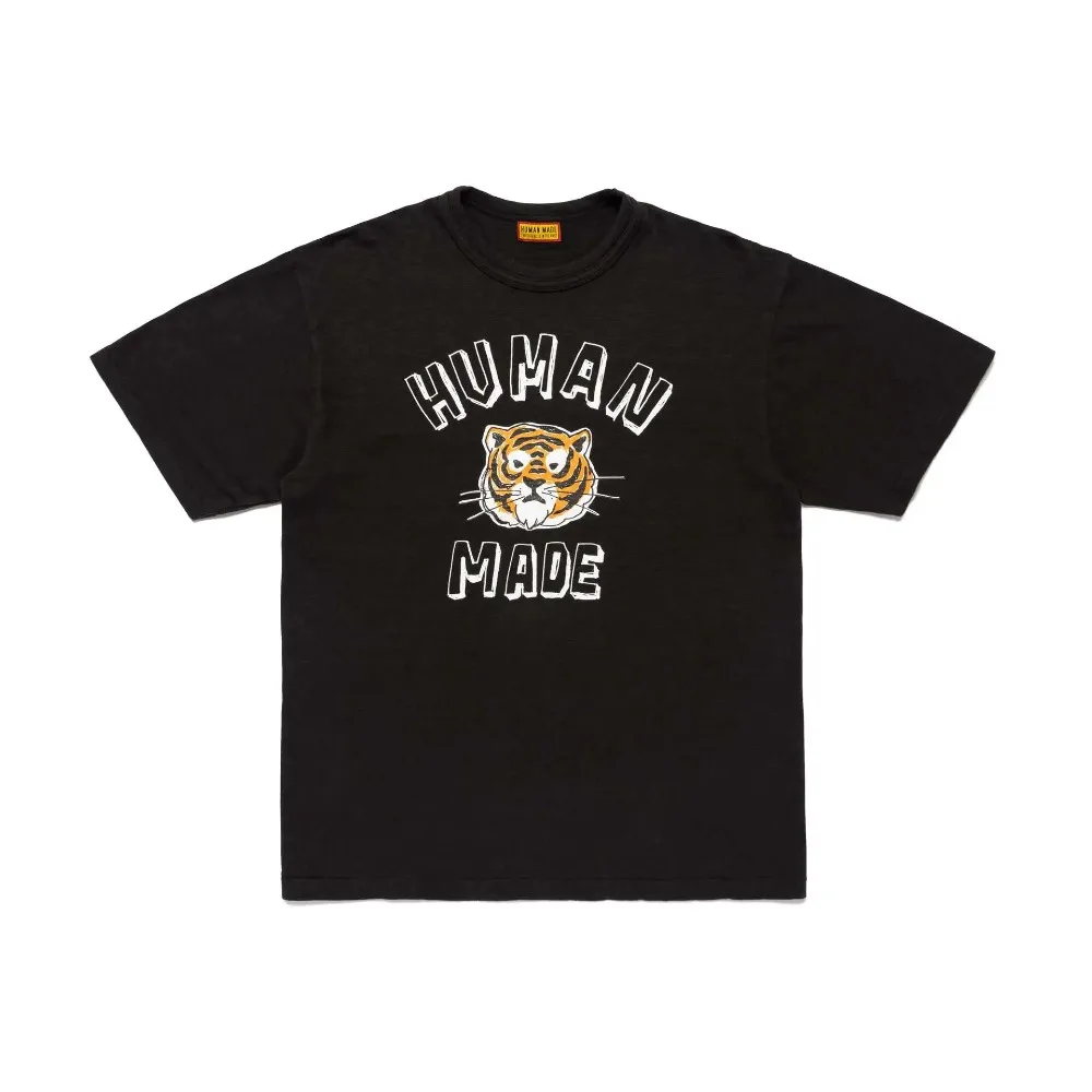 2026 Spring/Summer New HUMAN MADE 25AW Cute Animal Printed Short sleeved T-shirt for Men and Women Loose Casual Top