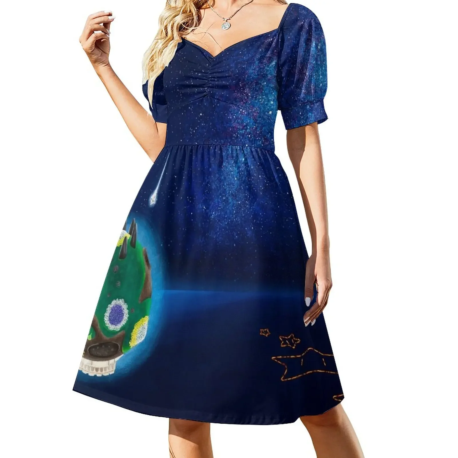 

Gateway Galaxy Short-Sleeved Dress bandage dress festival outfit women women party dresses