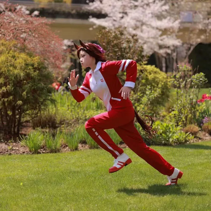 Anime Uma Musume Pretty Derby Cosplay Costume Silence Suzuka Special Week School Uniform Women Sportswear Halloween Party Set