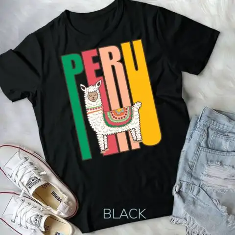 पेरू अल्पाका ग्राफ़िक - पेरूवियन लामा यूनिसेक्स टी-शर्ट 10 best sales ffxiv शर्ट - №7