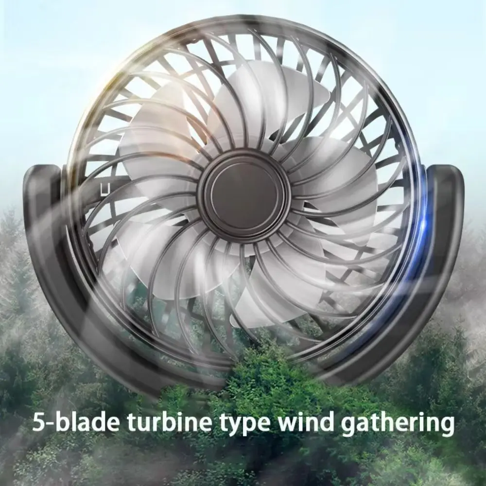 

USB Powered 360° Rotating Car Seat Fan Multiple Speed Powerful Double Head Car Fan Quiet Cooling Electric Fan Summer
