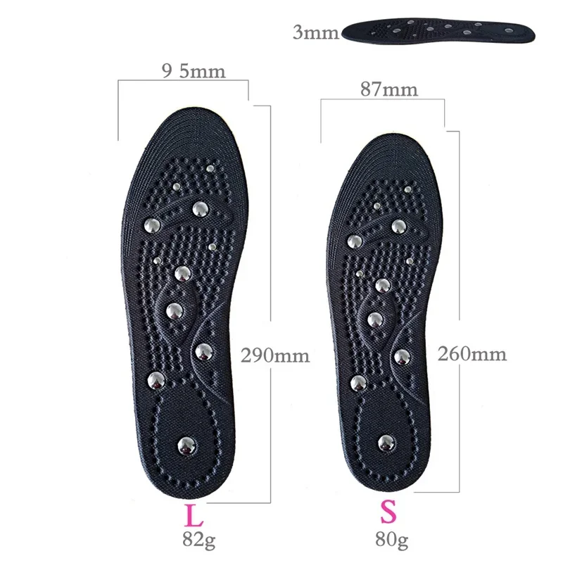 Magnetic Therapy Massage Insoles for Feet Plantar Fasciitis Relief Health Care Shoes Insole Comfort Men Memory Cotton Shoe Sole