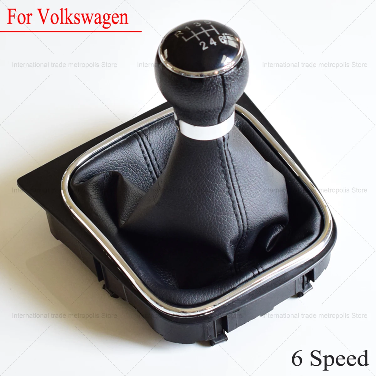 Auto Manual 5 6 Speed Car Gear Shift Knob Lever For Volkswagen GOLF 6 VI MK6 Jetta 5 Golf 5 V MK5