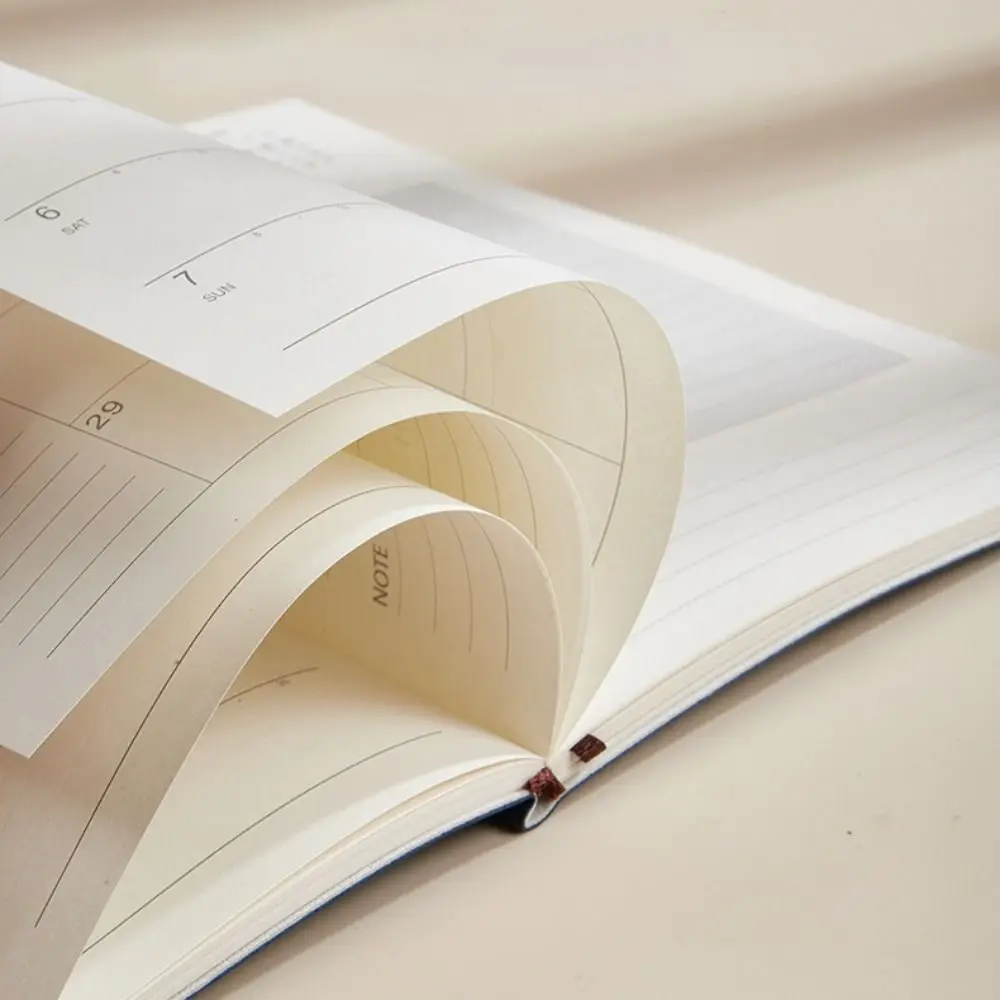 To Do List English Agenda 2024 A5 Notebook Taking Notes Time Organizer 365 Days Notepad Diary Weekly Monthly