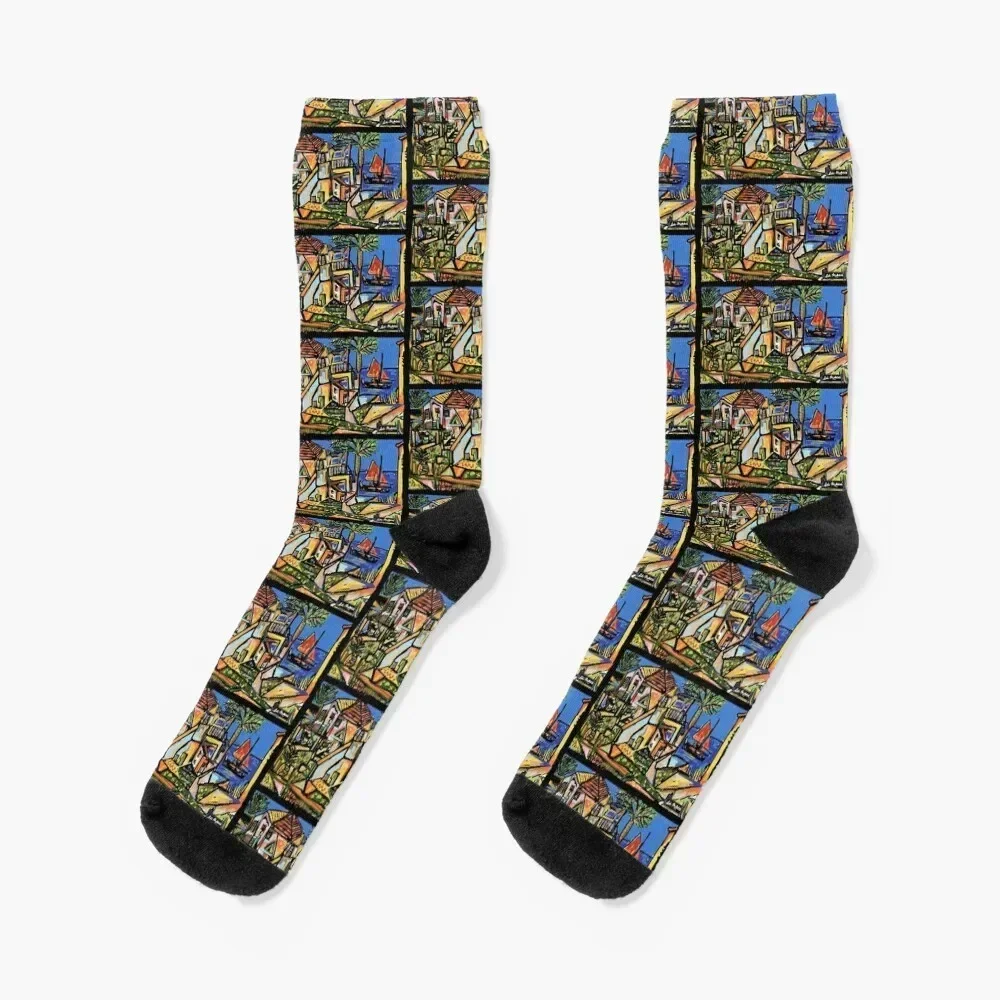 South of France by Colin Michael Socks anti slip football shoes Mens Socks Women's