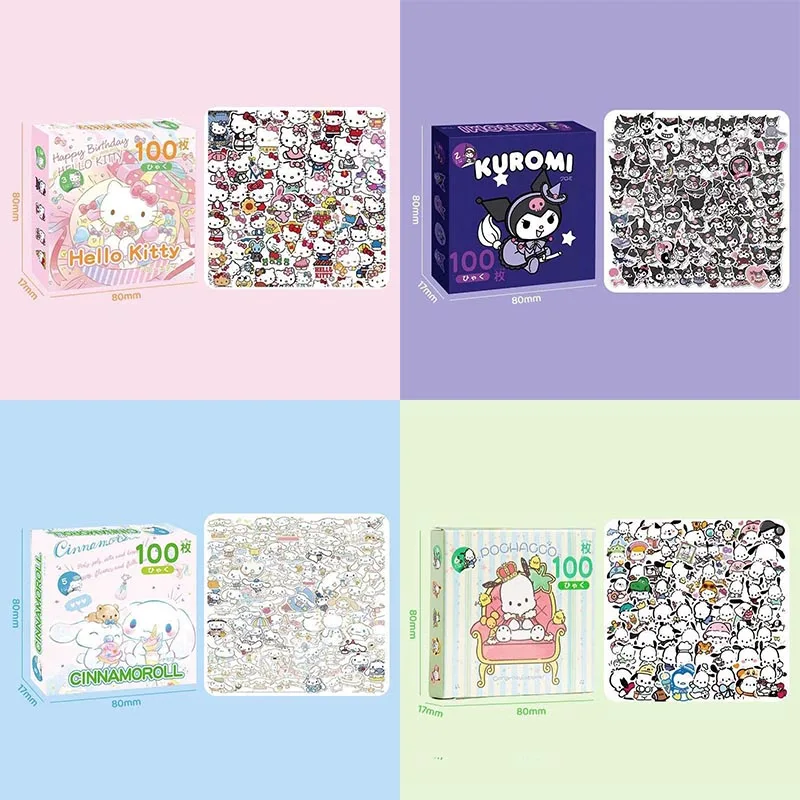 

6box/ лот Sanrio корица куроми наклейки набор мультфильм Kitty Scrapbooking DIY дневник декоративные стикер альбом Stick Label