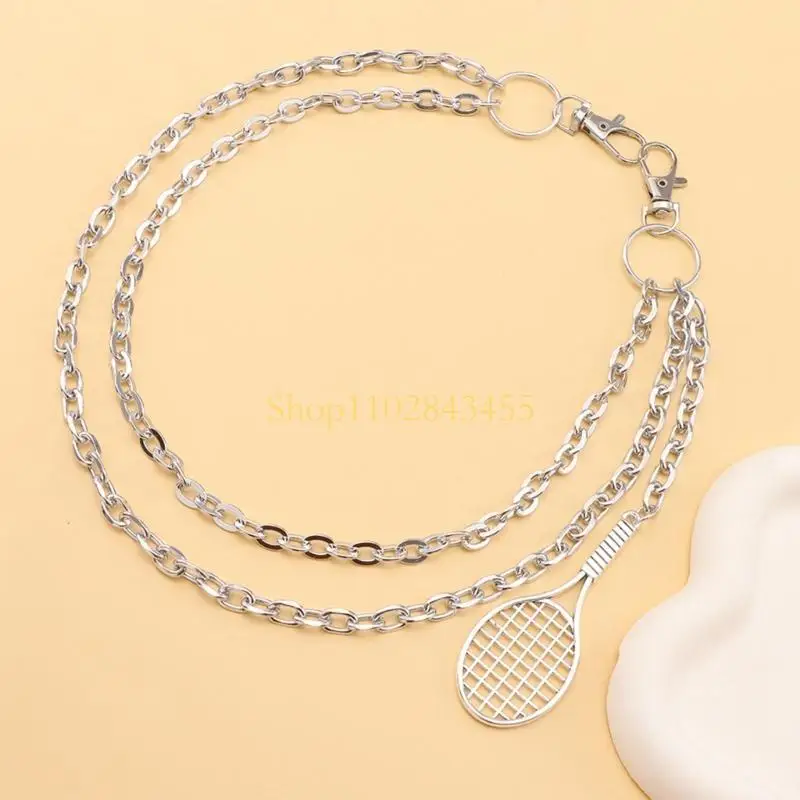 Calça jeans com corrente 49mc