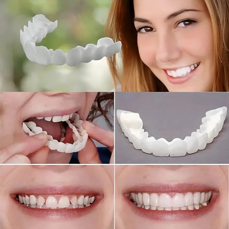 Customizable Snap Denture for Missing Teeth - Painless Gap Alignment, Lightweight & Durable Temporary Dental Solution