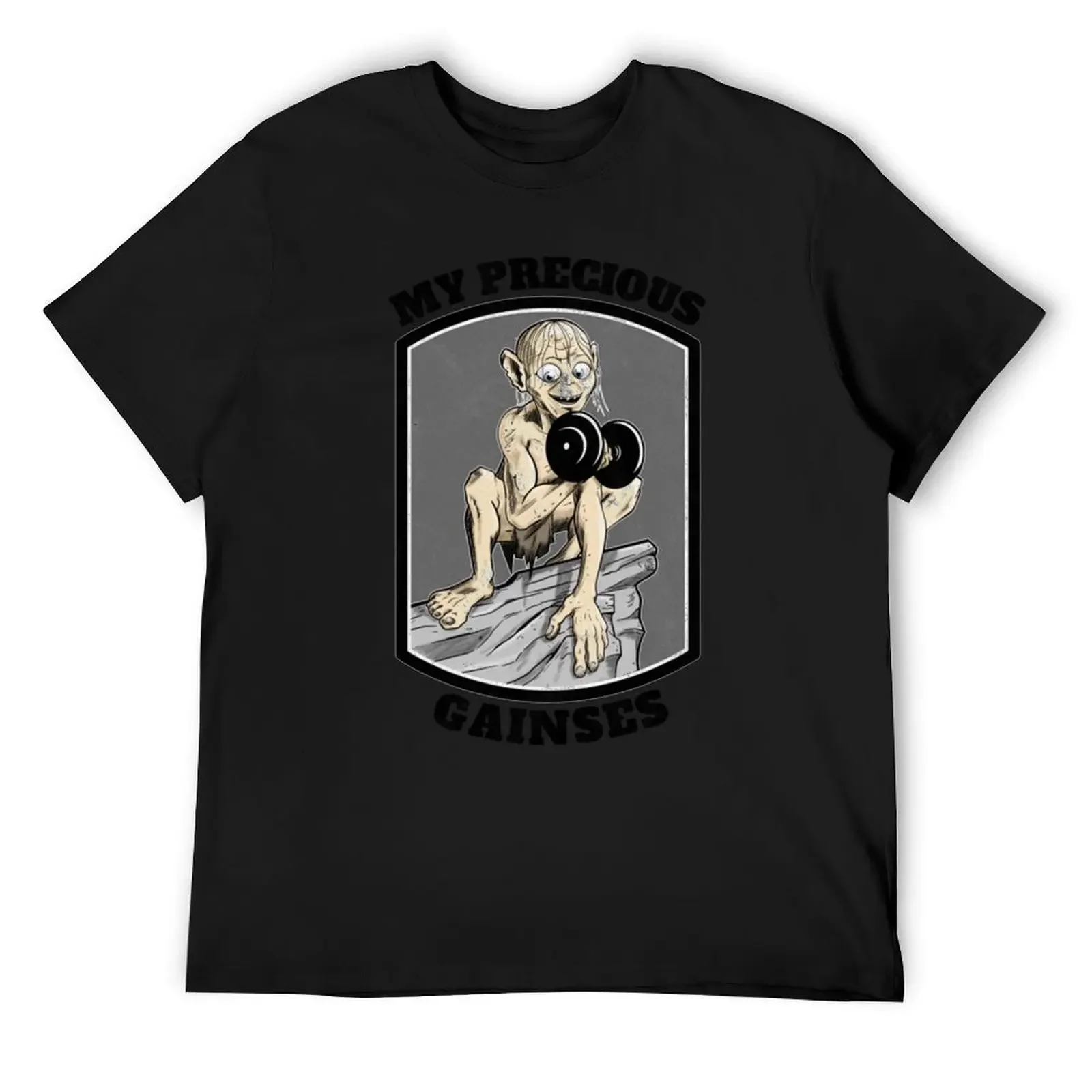 

Gollum T-Shirt basketball graphic tees baggy shirts Men's t-shirt