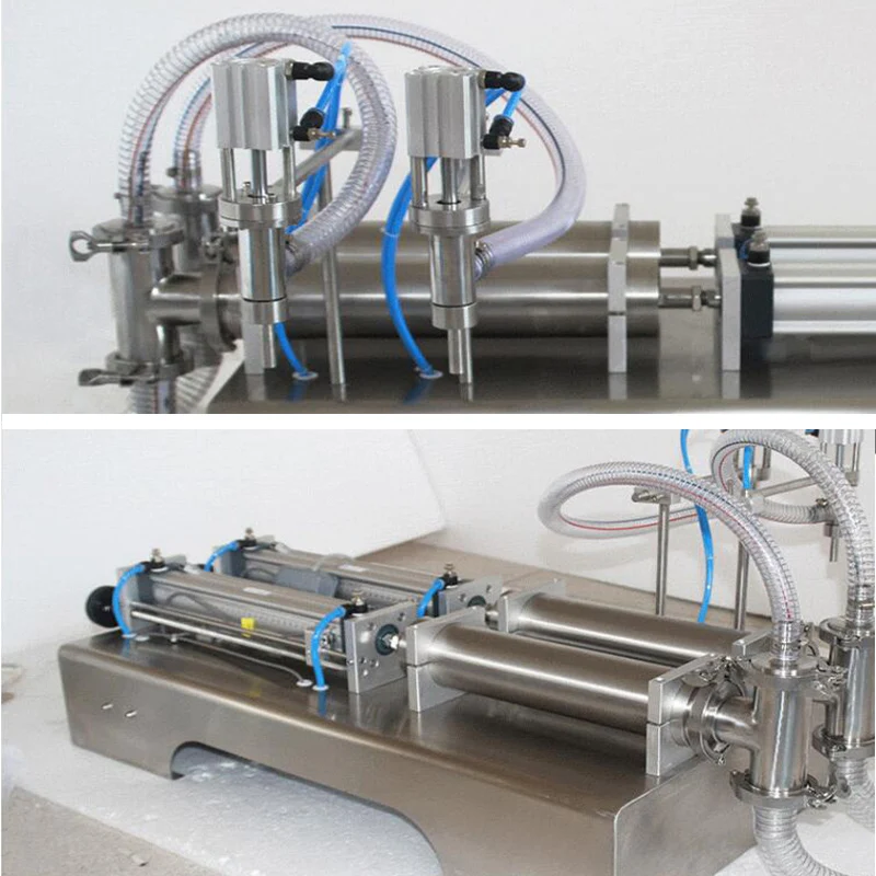 Automatic Servo Double Head Gear Pump Skincare Shampoo Detergent Viscous Liquid Paste Tracking Filling Machine