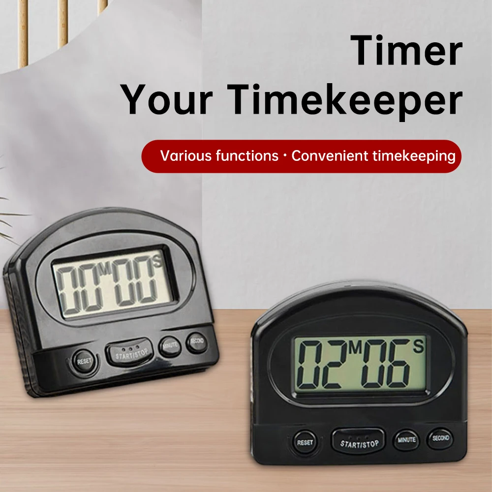 

Digital Timer Reminder Timer Count Down Kitchen Timer 4 Button Mini Electronic Timer for Kitchen Baking Question Study Fitness