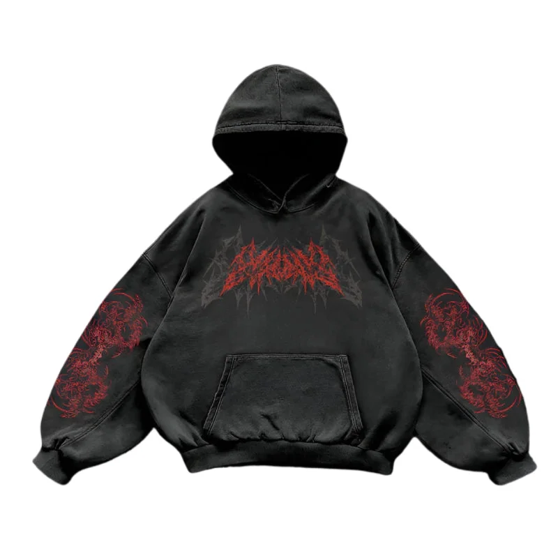 

Red inferno dragon панк толстовки женские большие новые топы винтажная толстовка в стиле гот уличная женская готическая одежда y2k