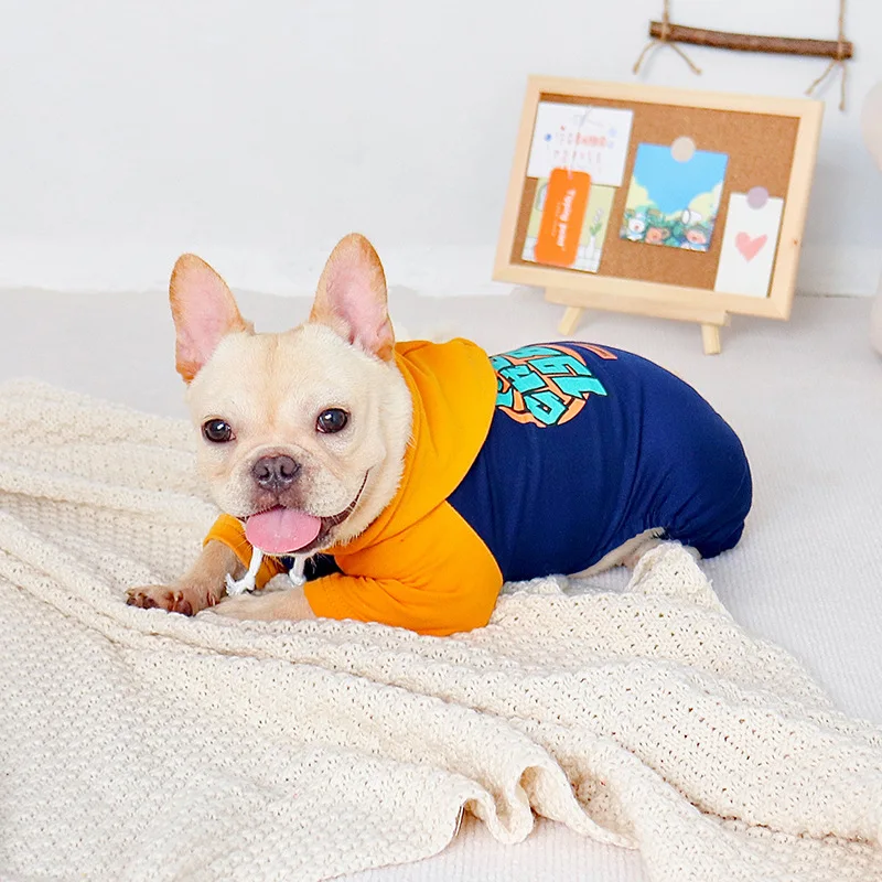 Puppy Clothes Cotton Printed Sweatshirt Autumn Warm Coat Cute Pet Clothing Cartoon Dog Clothes Fashion Dog Costume Durable