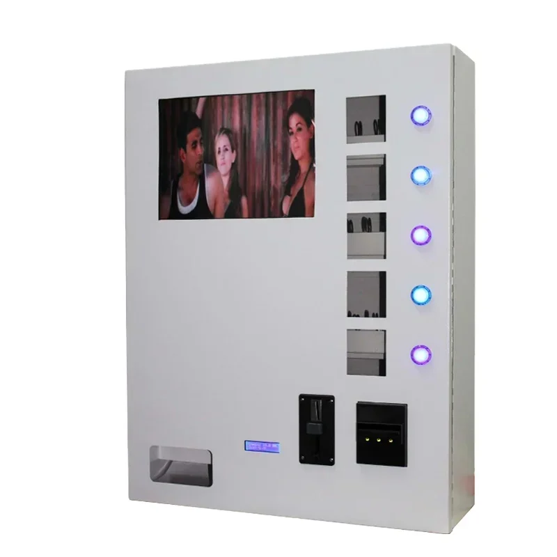 

Good quality mini wall mounted cosmetic product neil beauty liquid soap perfume Vending Machine with LCD screen