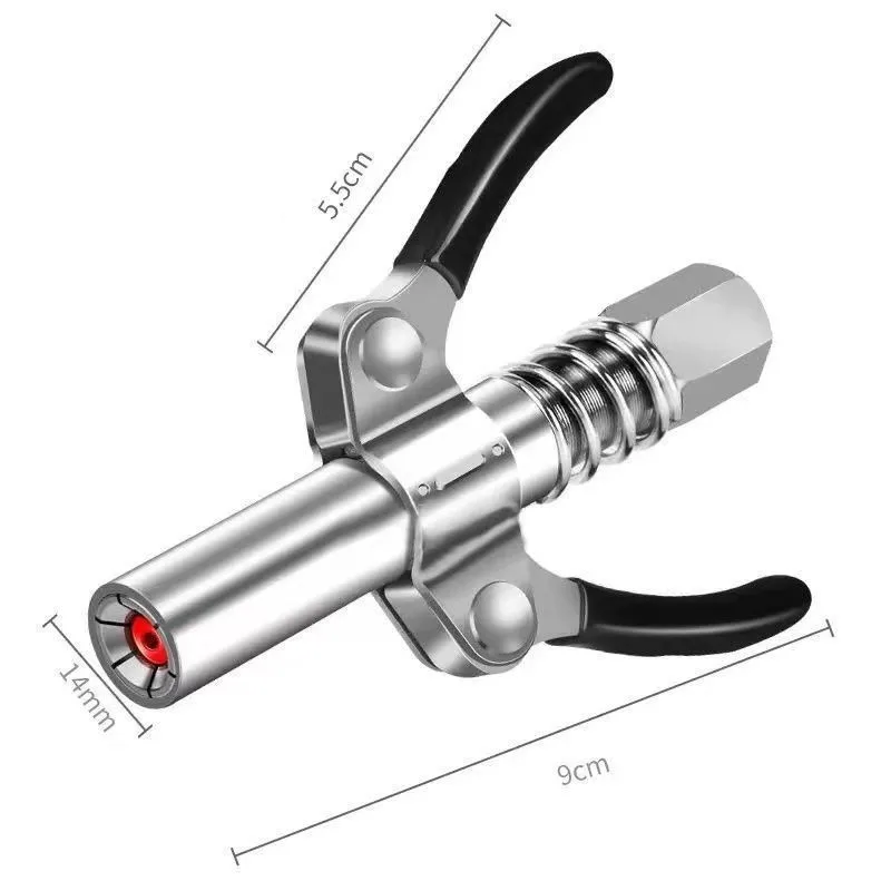 Grease Gun Coupler Gear Lock Pliers High Pressure Grease Nipple Grease Nipple New Style Grease Gun 10000 PSI NPTI/8 Auto Syringe