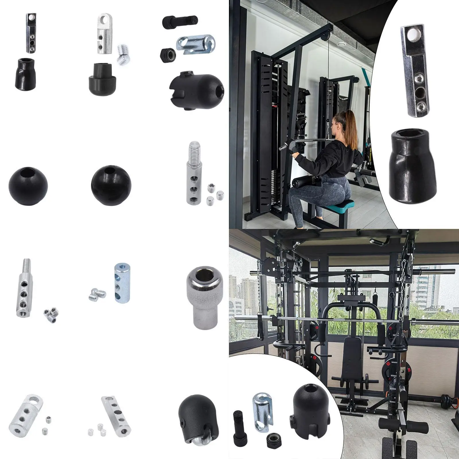 Weight Cable Pulley System DIY for Biceps Home Gym Exercise Workout Home