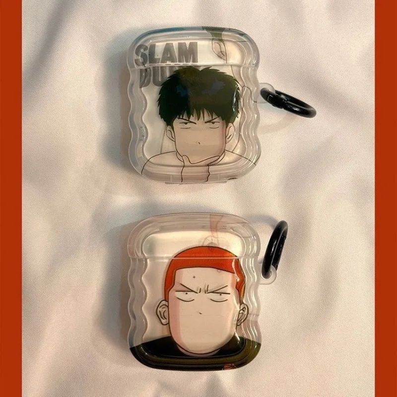 Slam Dunk anime peripherals Kawaii Sakuragi Hanamichi Rukawa Kaede airpods pro Bluetooth headset protective cover cartoon gift