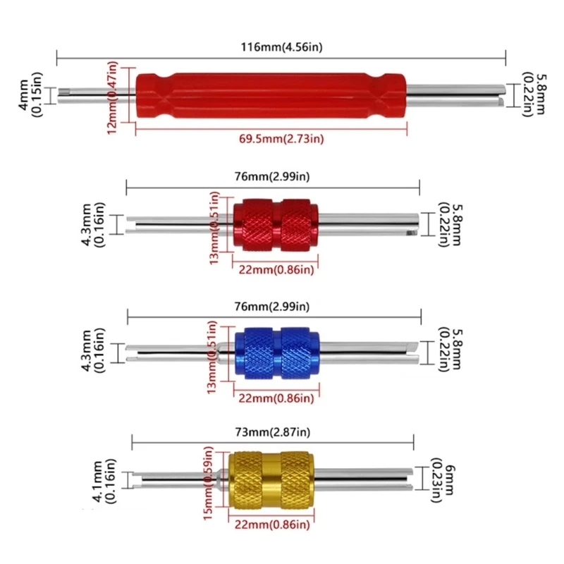 4x Alat Pelepas Inti Batang Katup untuk