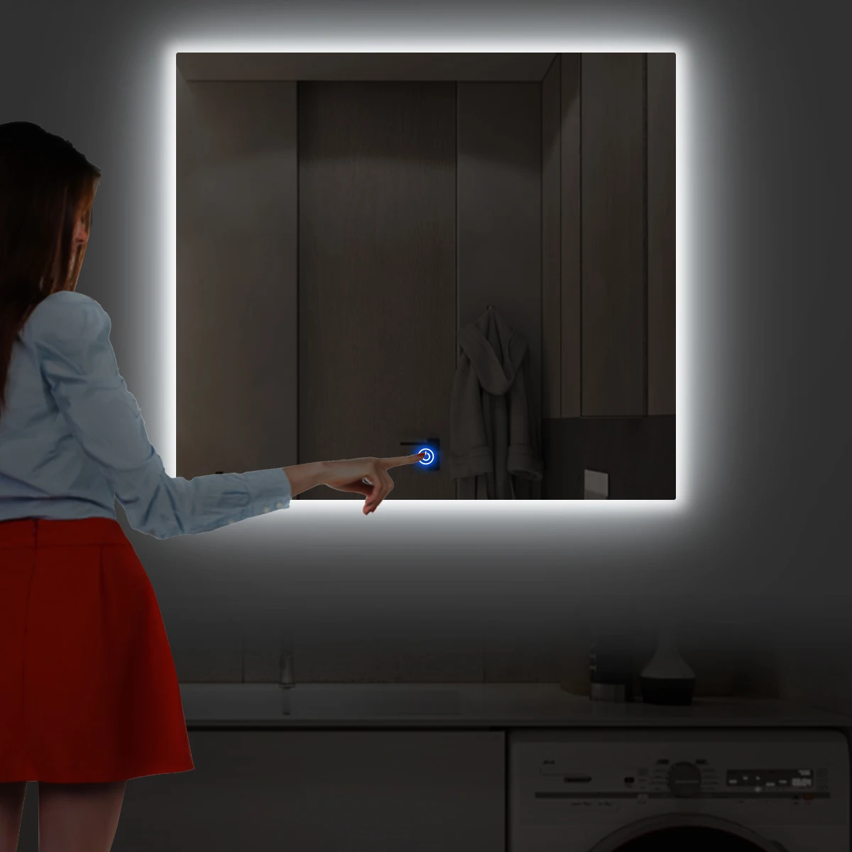 

Светильники для ванной комнаты Зеркало для макияжа USB COB LED 5V Полоса luces para espejo Touch Dimmering vanity зеркальные светильники Лампа освещения