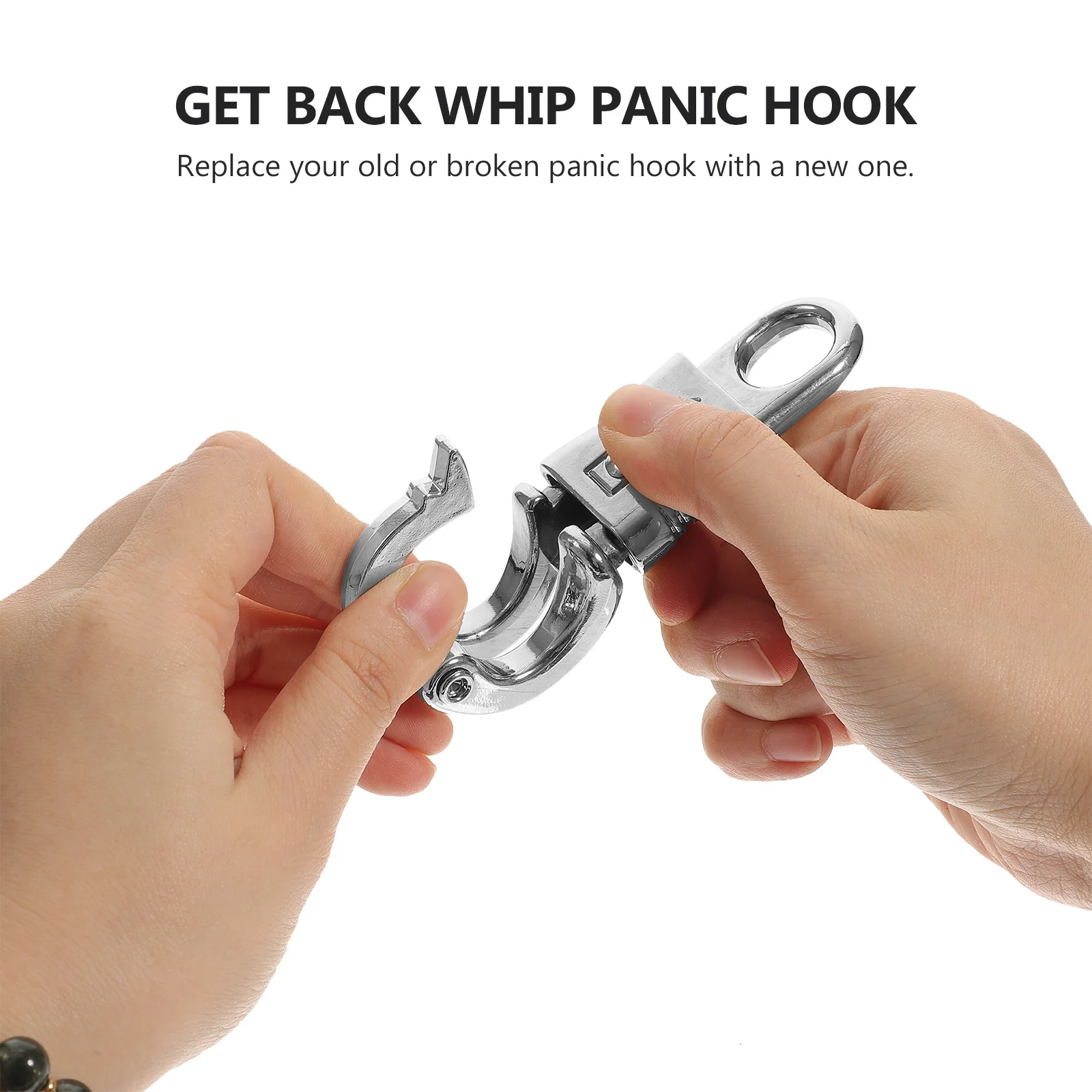 

102Mm Horse Hook Quick Release For Paracord Heavy Duty Fixed Eye Panic Snap Equestrian Riding Accessory - Snap Swivel