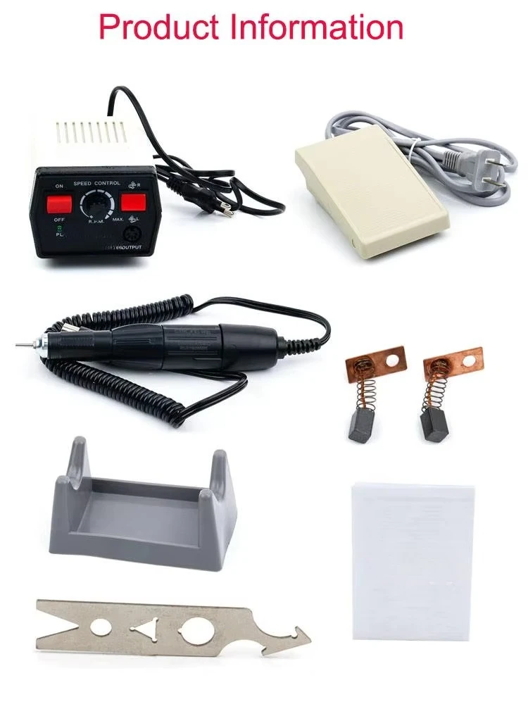 Portable 45000 rpm micro motor for jewelry making, powerful 102LN 204LN handheld jewelry tool equipment