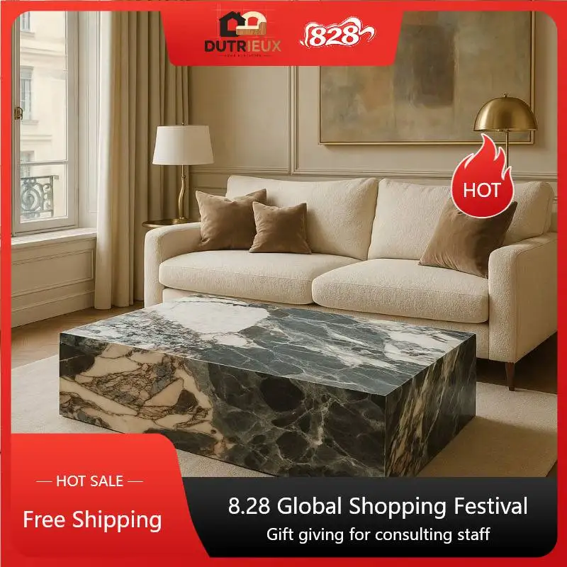 Rectangular Nordic Coffee Tables Low Classic Apartments Floor Coffee Tables Modern Luxury Koffietafels Furniture For Home