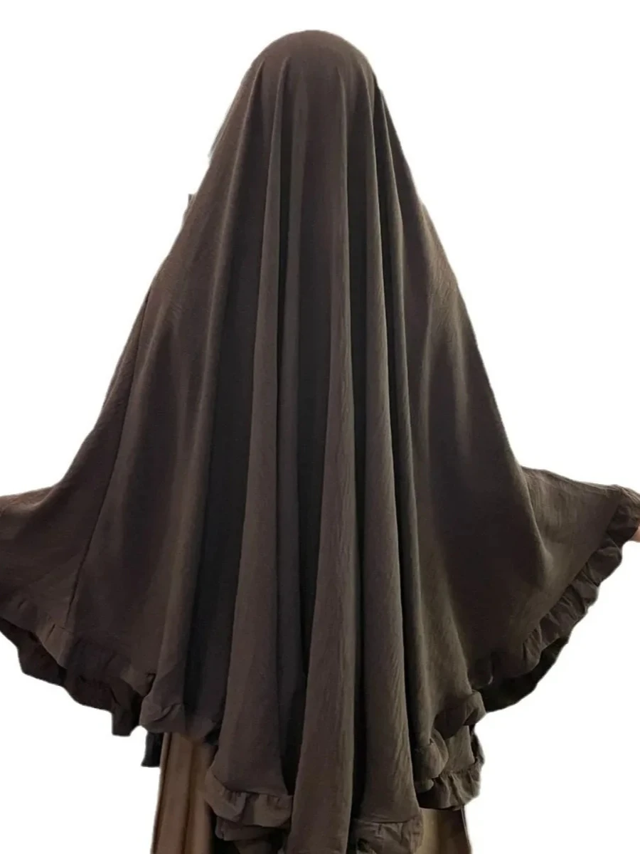 Preghiera Khimar donna Hijiab per eid Musulmano Lungo Khimars 1 Pezzo Foulard Ramdan Sciarpa One Piece Jubha Islamico Hijab Musulman