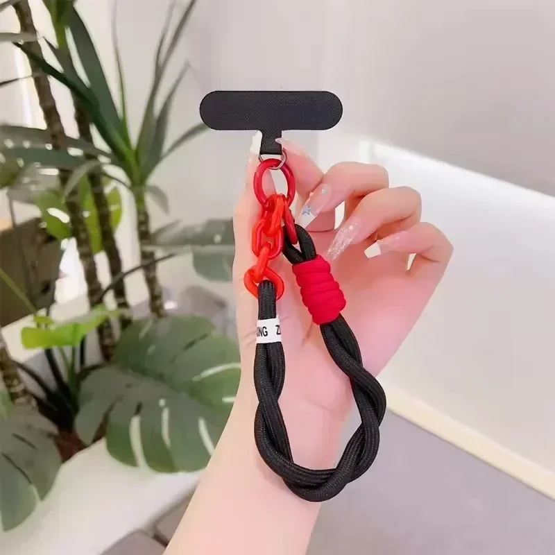 Fashion Strong Mobile Phone Lanyard Hanging Decoration Twist Rope Anti-loss Pendant Wrist Short Straps for All Phone Case - view 6
