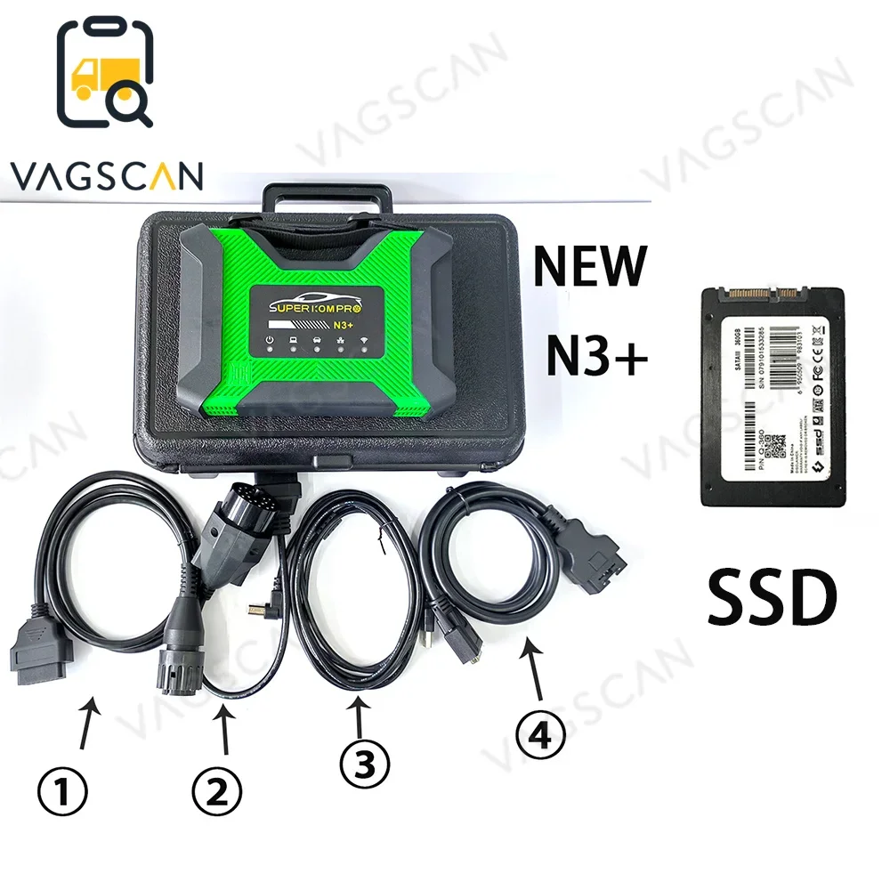 

2023 New SUPER MB PRO N3 Diagnostic & Programming Tool Diagnosis Scanner Tools Dual Heat Dissipation USB3.0 Interface