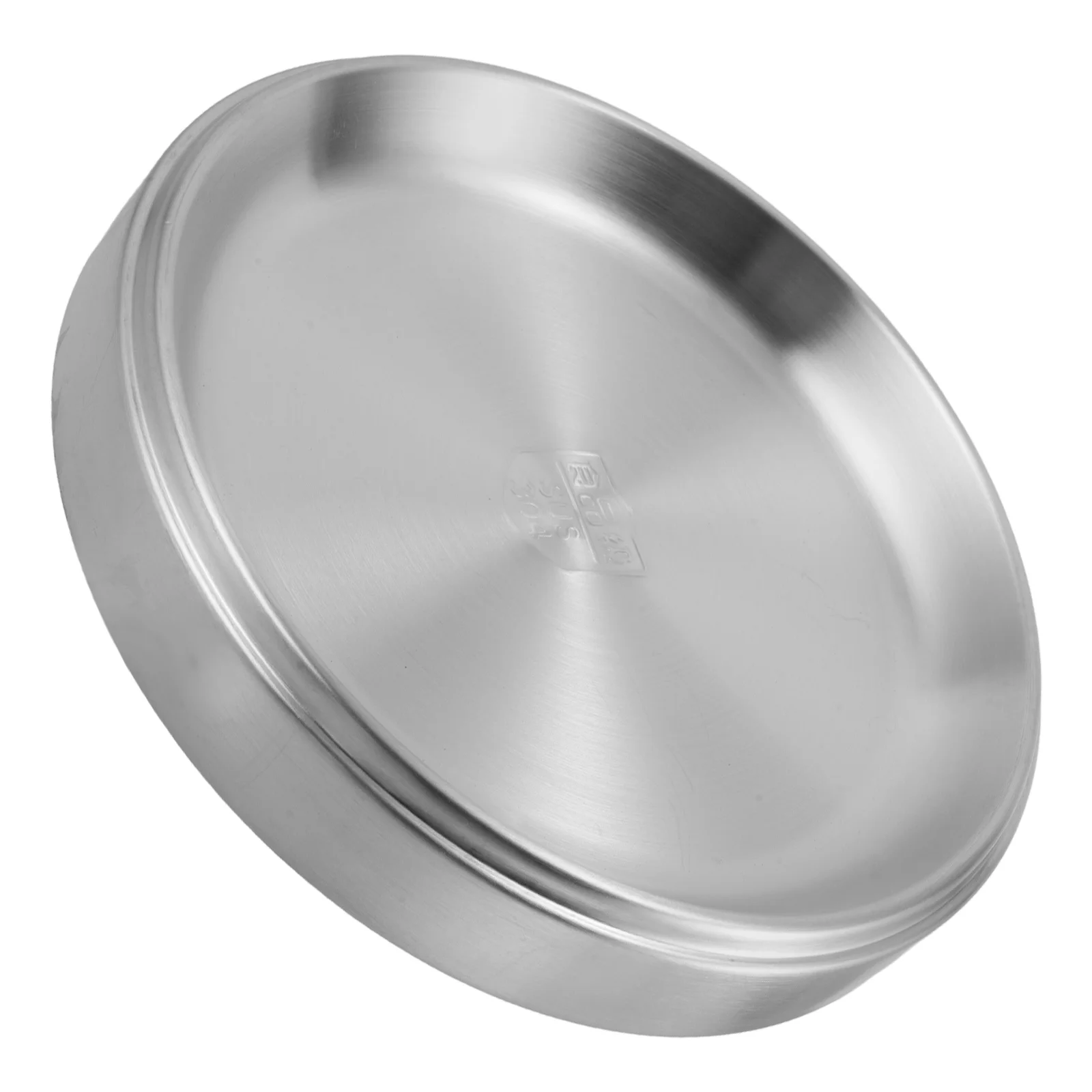 

Stainless Steel BBQ Plate Round Grilling Tray for Serving Food Prep Pan Roasted Chicken Outdoor Barbecue Platter Multi Purpose