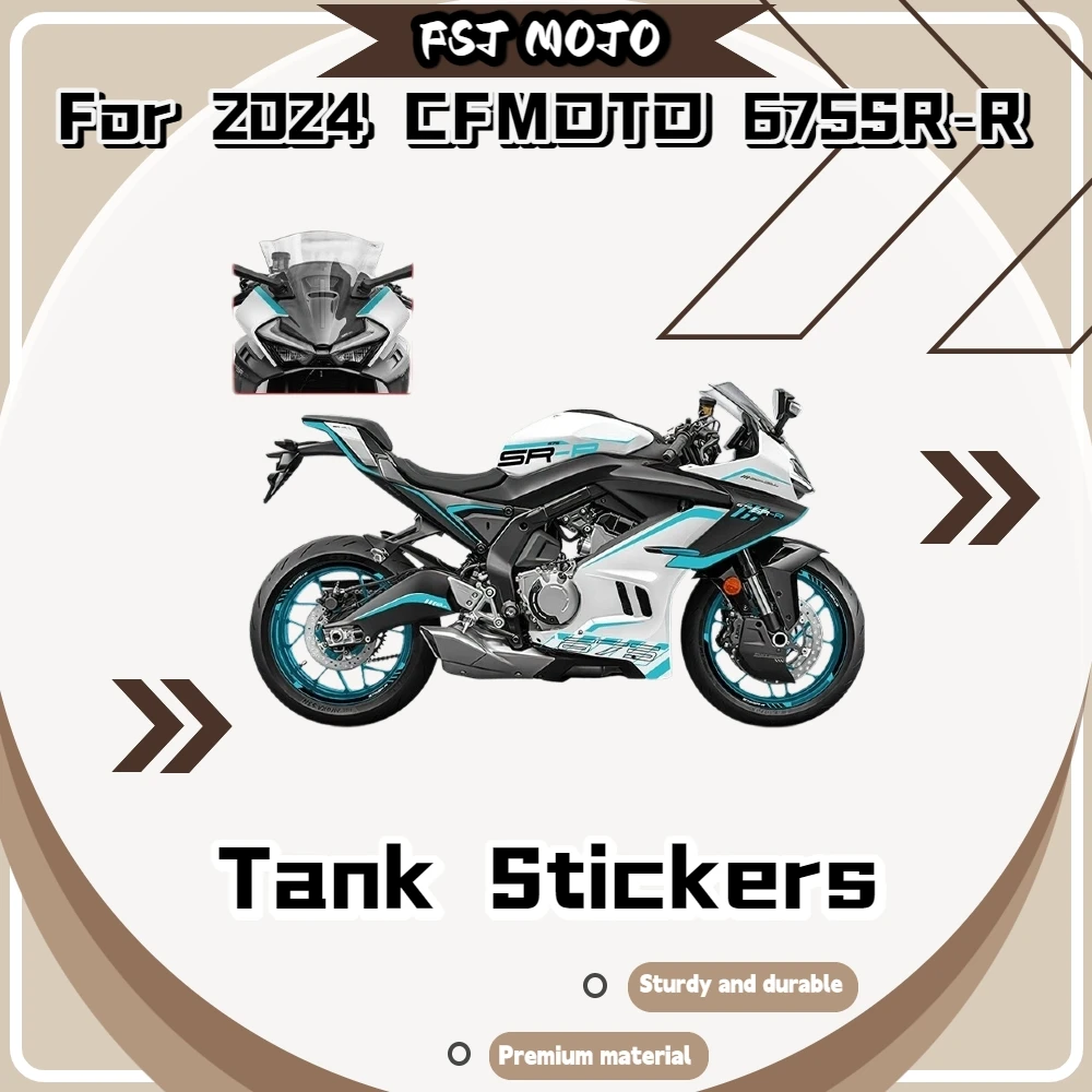 For CFMOTO 675SR‑R 24 Model PVC Full‑Body Motorcycle Decals Decorative Paint Guard Stickers Anti‑Peeling Mod Accessories