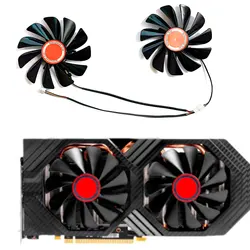 FDC10U12S9-C GPU 비디오 카드 쿨러 선풍기, XFX RX 590 580 VGA 비디오 카드 냉각, CF1010U12S 95mm RX580 RX590 GME, 세트당 2 개