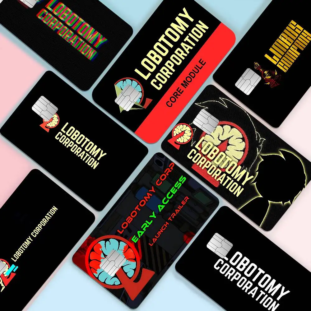 Game Lobotomy Corporation Credit Card Skin Stickers No Adhesive Residue Water Proof For VISA Credit Card Subway Access Card