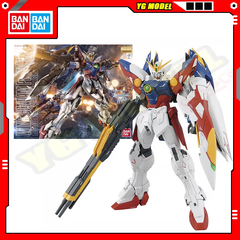 BANDAI Asa Gundam Proto Zero EW Ver. MG 1/100 XXXG-00W0 EW Edition Kit de modelo padrão Montagem Strike Freedom Unicorn Original