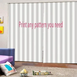 3D Digital Print Modern Home Furnishings Custom Curtains Living Room Bedroom Kitchen Window Decoration