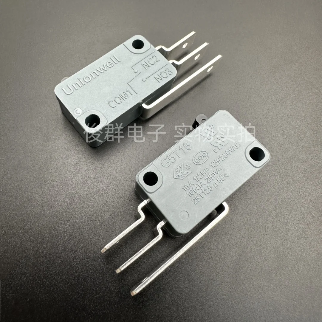5PCS/G5T16 large micro switch 16A power travel limit detection reset button 3 feet