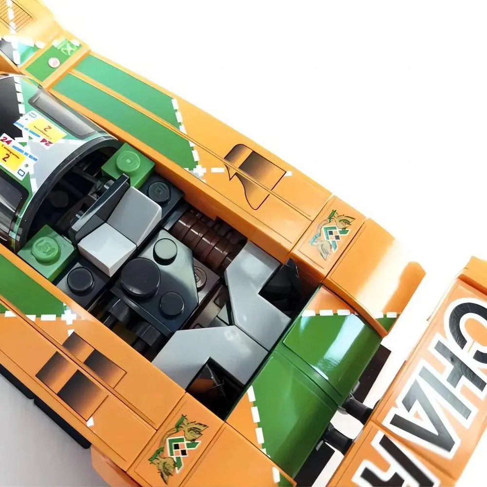 261 Stuks Moc Snelheidskampioenen 787b 1991 24 Uur Bouwen Van Le Mans Racing Blokken Stad Sportwagen Model Speelgoed Baksteen Nieuwjaarscadeau