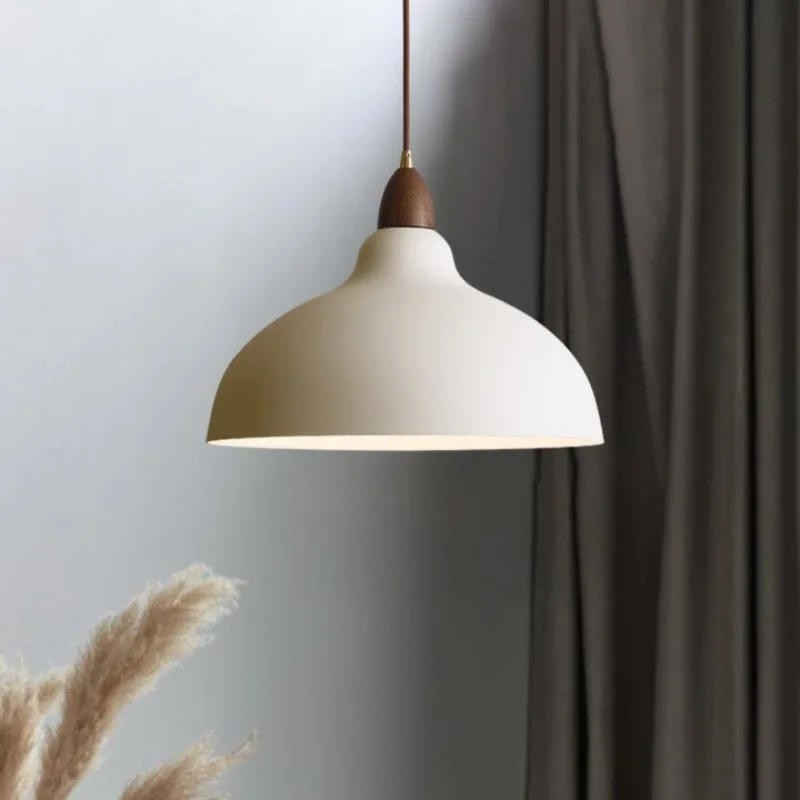 

Medieval Walnut Dining Room Matte Japanese Minimalist Fresh Style Bar Counter Modern Lamps Simple Art Pendant Lights