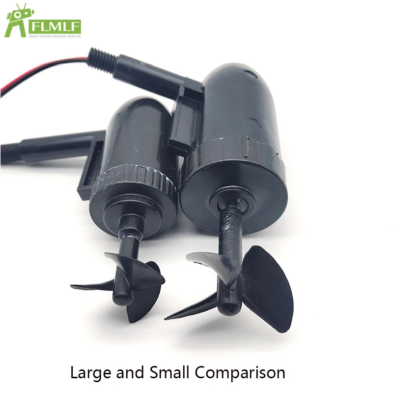 Rc Boat Model 3-Blade Propeller 12V Underwater Thruster Motor Engine 10cm or 13cm Waterproof Propulsor for RC Fishing Bait Boat