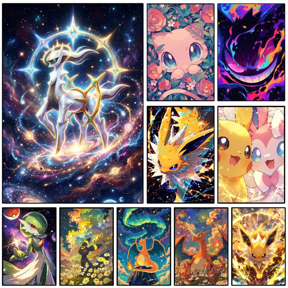 1PC  Pokemon Nurse Joy Anime Poster HD Canvas Wall Art Waterproof Print Painting Bedroom Living Room Home Decor Gift Decorati
